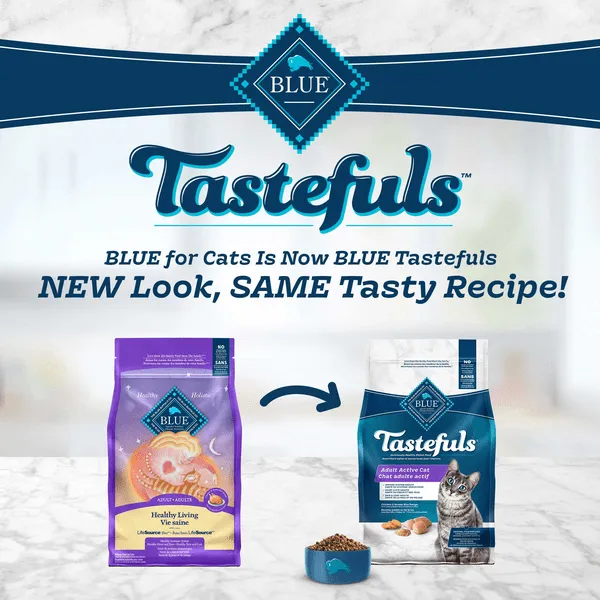 BLUE Tastefuls Healthy Living Chicken & Brown Rice Recipe Dry Cat Food, 15lb