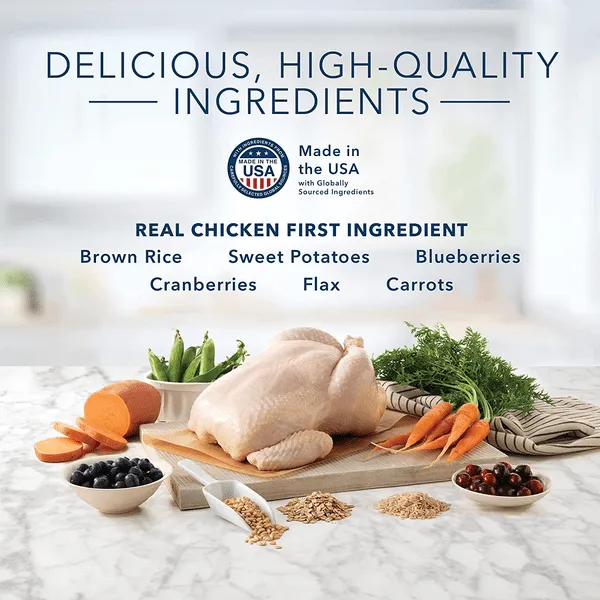 BLUE Tastefuls Healthy Living Chicken & Brown Rice Recipe Dry Cat Food, 15lb