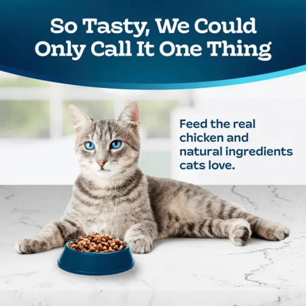 BLUE Tastefuls Indoor Health Hairball Control Dry Cat Food, 7lb