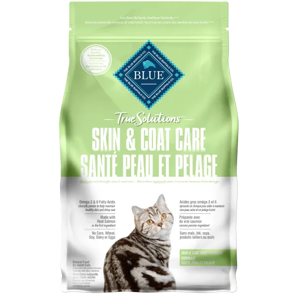 BLUE True Solutions Skin & Coat Care Adult Dry Cat Food, 15lb