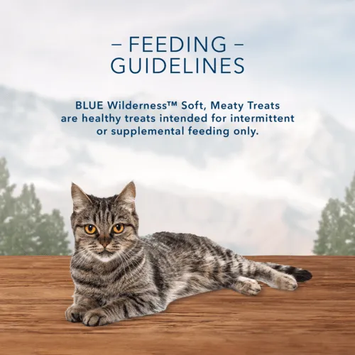 BLUE Wilderness Soft-Moist Cat Treats; Chicken & Trout