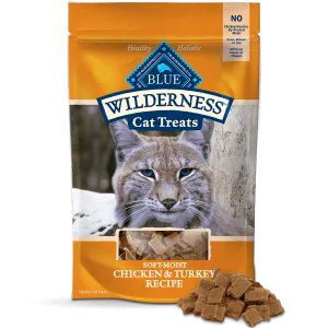 BLUE Wilderness Soft-Moist Cat Treats; Chicken & Turkey