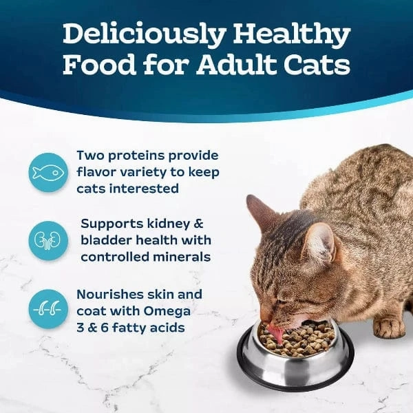 BLUE Tastefuls Multi-Protein Salmon & Ocean Fish Cat Food Recipe Dry Cat Food, 7lb