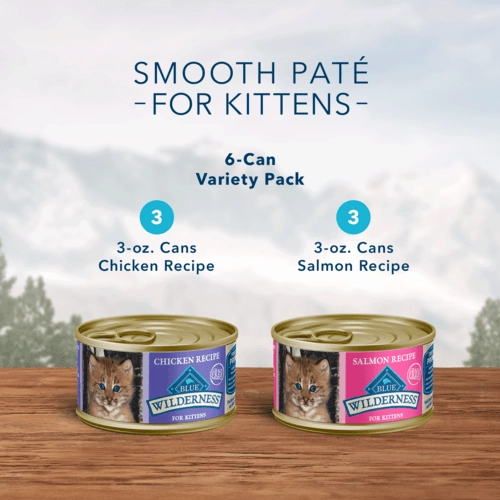 BLUE Wilderness Canned Kitten Food Variety Pack