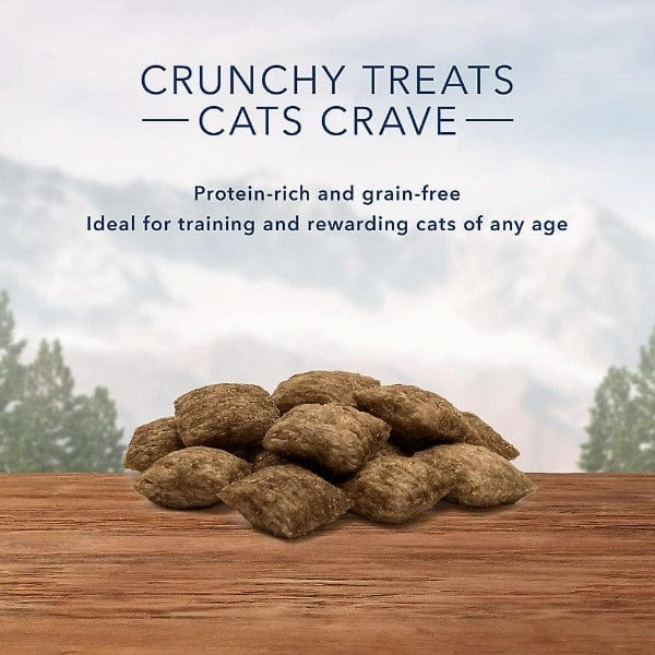 BLUE Wilderness Grain Free Crunchy Cat Treats; Tasty Chicken Flavor