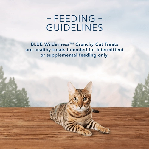 BLUE Wilderness Grain Free Crunchy Cat Treats; Tasty Trout Flavor