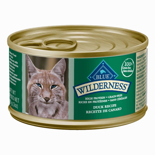 BLUE Wilderness Grain Free Duck Recipe Canned Cat Food