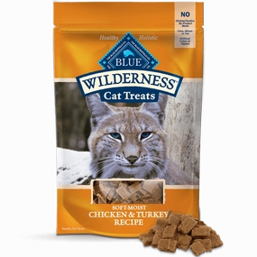 BLUE Wilderness Soft-Moist Cat Treats; Chicken & Turkey