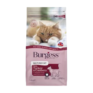 Burgess Cat Adult Mature Turkey & Cranberry 1.4kg