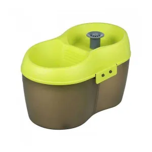 Cat H2O Fresh & Filtered Water for Healthier Cats Drinking Fountain Green