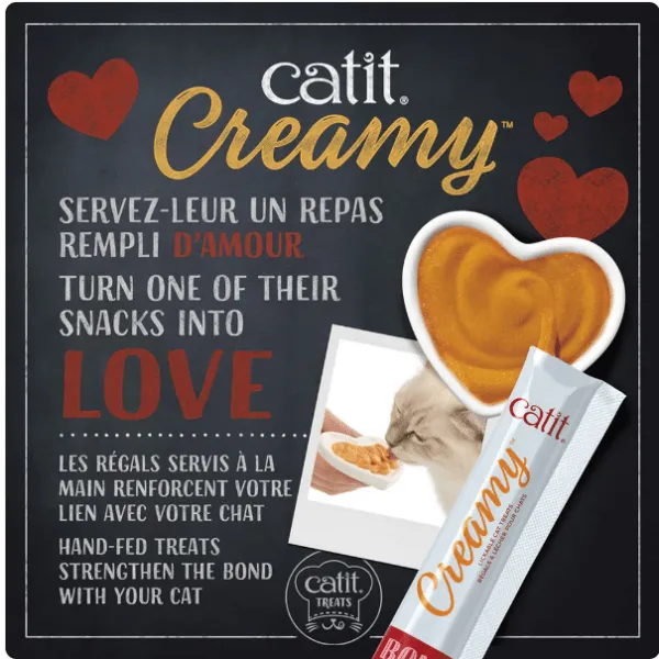 Catit Creamy Lickable Chicken & Shrimp Recipe Cat Treats