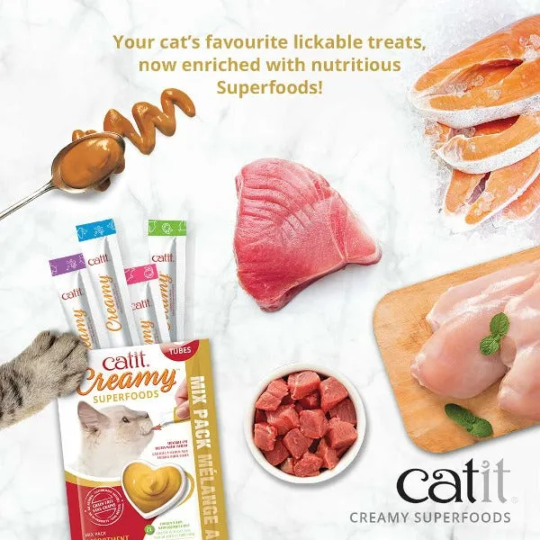 Catit Creamy Superfood Assorted Multipack Cat Treats