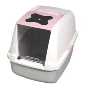 Catit Hooded Cat Litter Pan Pink