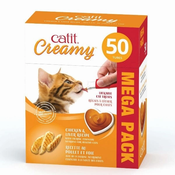 Catit Creamy Lickable Chicken & Liver Recipe Cat Treat