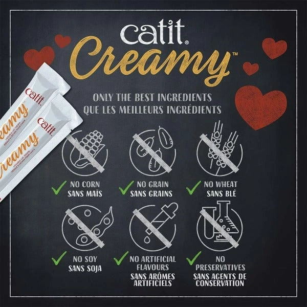 Catit Creamy Lickable Chicken & Liver Recipe Cat Treat