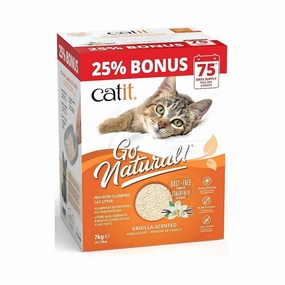 Catit Go Natural Pea Husk Clumping Cat Litter Vanilla Scented 7kg(44155)