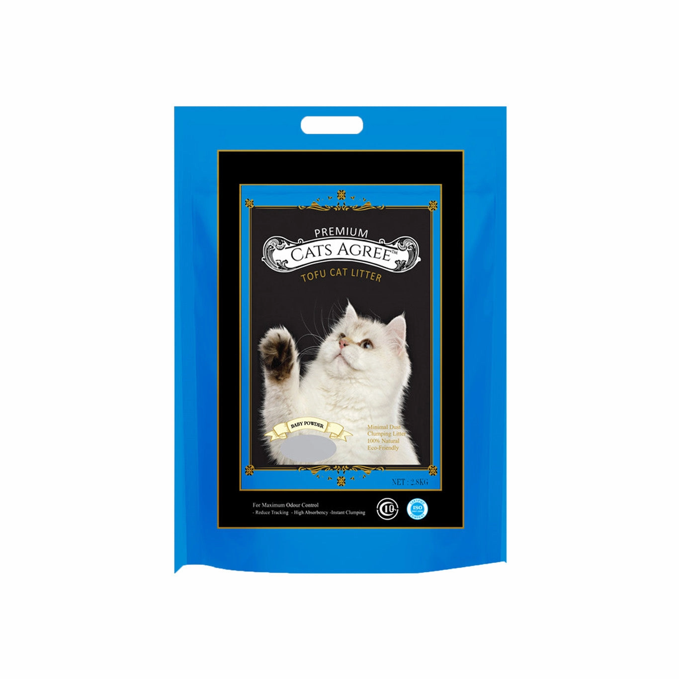 Cats Agree Premium Tofu Cat Litter - Baby Powder 2.8kg
