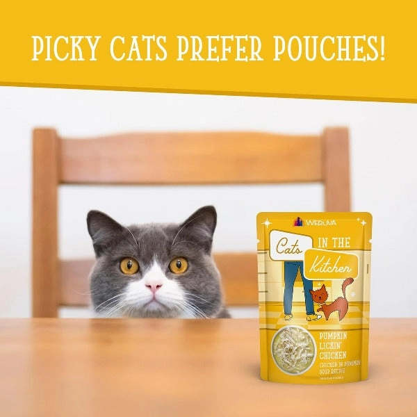 Cats in the Kitchen Pumpkin Lickin' Chicken Pouch Cat Food