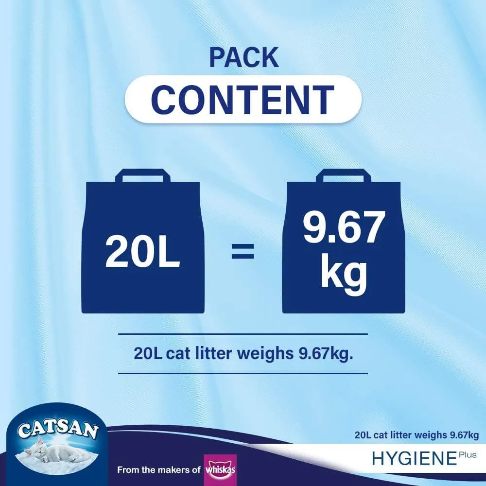 Catsan Hygiene PlusUnscented Non Clumping100% Natural Cat Litter