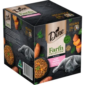 DINE - Farmers Collection Salmon with Sweet Potato & Spinach Cat Wet Food (85g x 28pk)