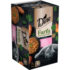 DINE - Farmers Collection Salmon with Sweet Potato & Spinach Cat Wet Food (85g x 7pk)