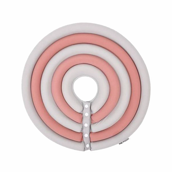 DogLemi Anti-Lick Pet Protector Collar Gray-Pink L