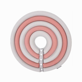 DogLemi Anti-Lick Pet Protector Collar Gray-Pink XL