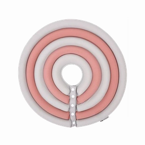 DogLemi Anti-Lick Pet Protector Collar Gray-Pink XXL
