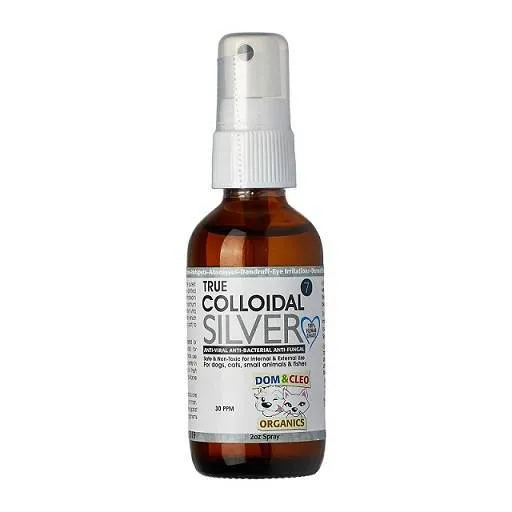 Dom & Cleo Organics True Colloidal Silver 2oz (Spray Head)