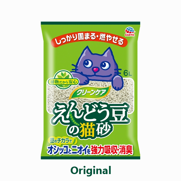 Earth Pet Green Pea Original Clumping Cat Litter 6L