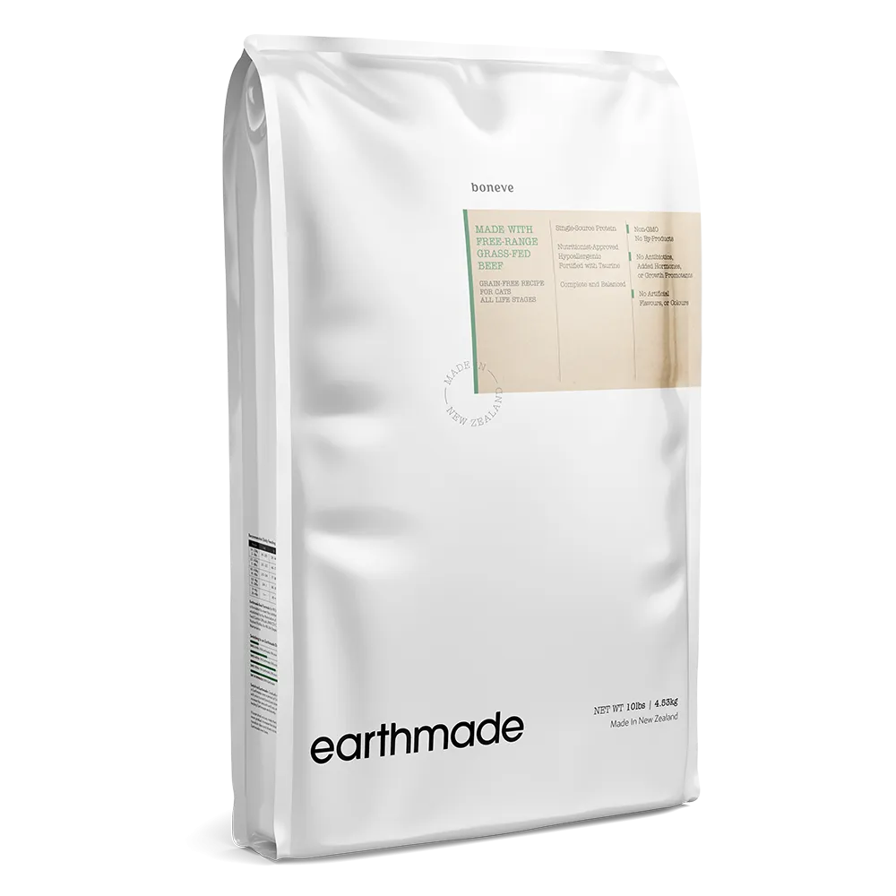 Earthmade Cat Kibbles Grain-Free Free-Range Grass-Fed Beef 4.53kg