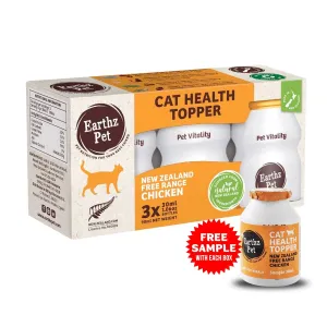 Earthz Pet New Zealand Free Range Chicken Health Topper for Cats
