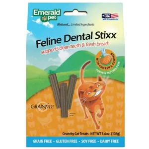 Emerald Pet Feline Dental Stixx Chicken & Pumpkin