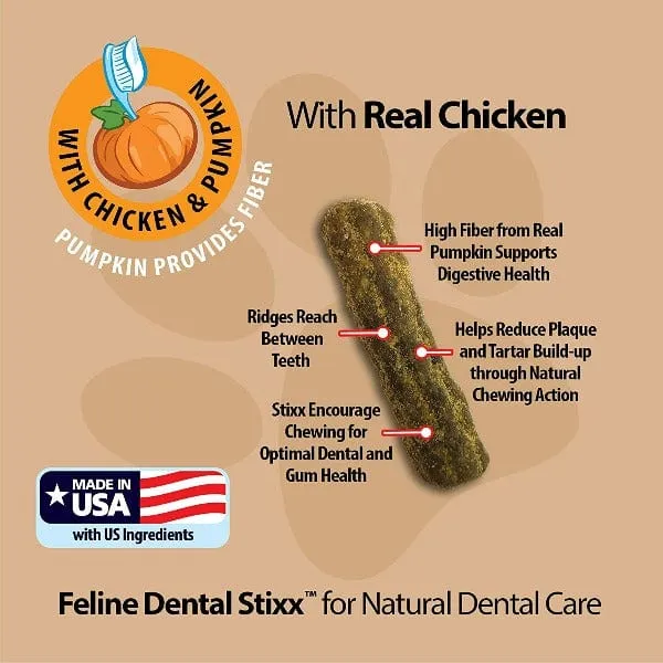 Emerald Pet Feline Dental Stixx Chicken & Pumpkin