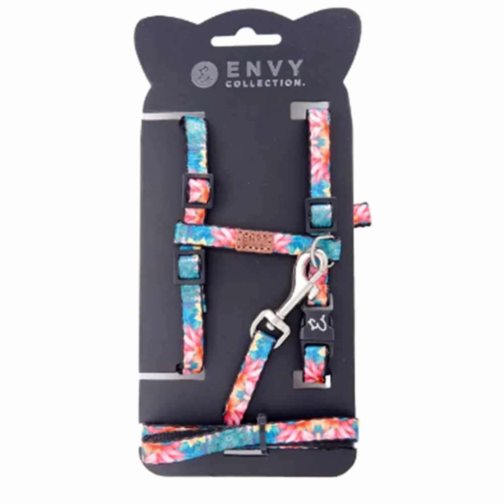 Envy Cat Harness Set Tropical Blush