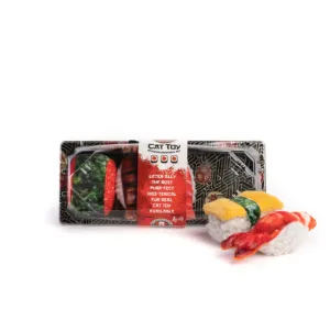 Fabcat Sushi Tray - 5 Piece Catnip Toy