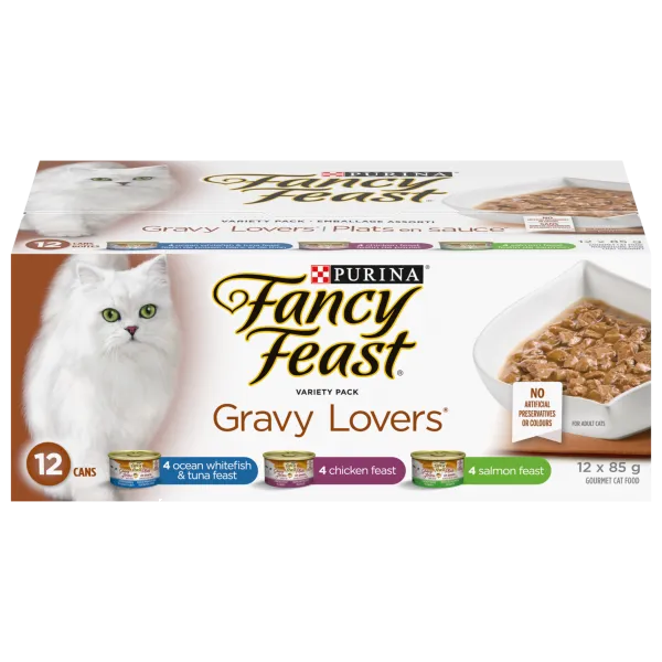 Fancy Feast Gravy Lovers Canned Cat Food Variety Pack
