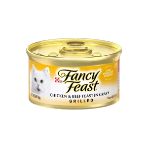 Fancy Feast Grilled Chicken & Beef Feast in Gravy 85g