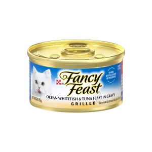 Fancy Feast Grilled Ocean Whitefish & Tuna Feast in Gravy 85g