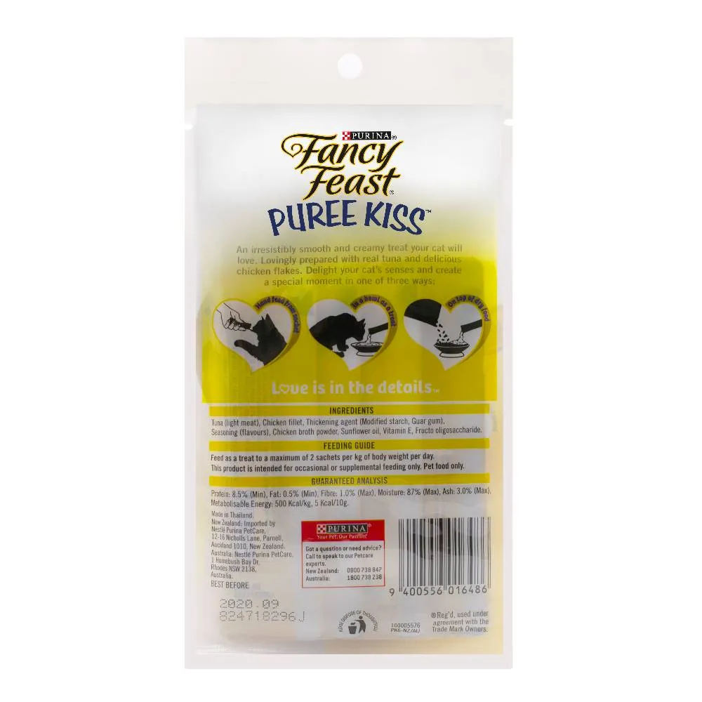 Fancy Feast Puree Kiss Tuna Puree with Chicken Flakes 10g x 4