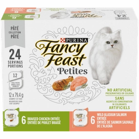 Fancy Feast Petites Pate Collection Wet Cat Food Variety 12 Pack