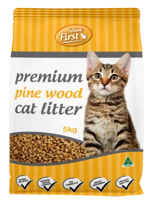 Feline First - Pine Wood Cat Litter 5kg