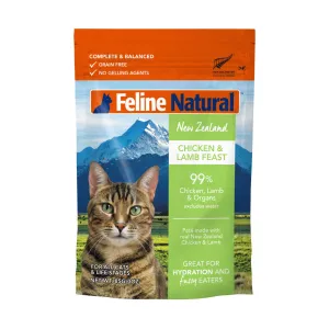 Feline Natural Cat Food Pouch Chicken & Lamb