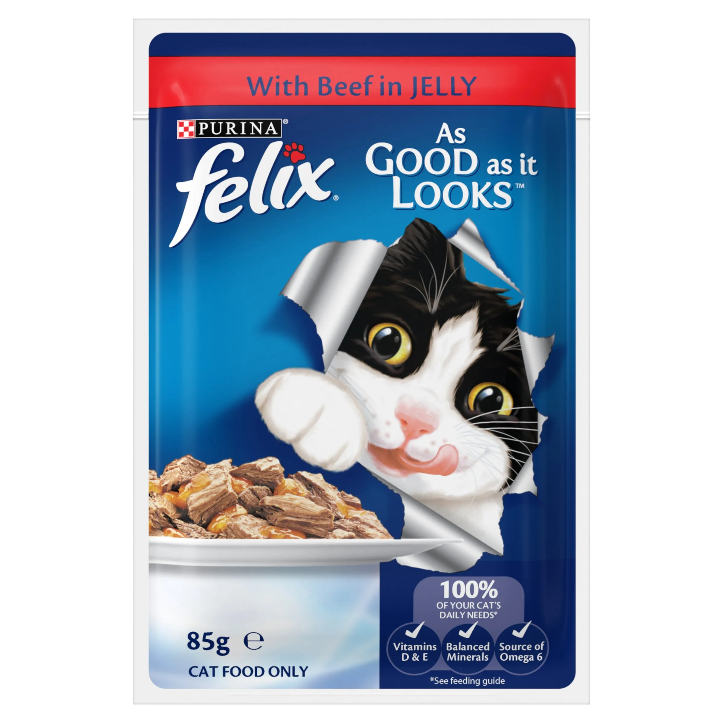 FELIX - Adult Meat Menus in Jelly Wet Cat Food (85g x 12pk)