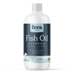 Fera Pet Organics Dogs & Cats Fish Oil   Vitamin E 16oz
