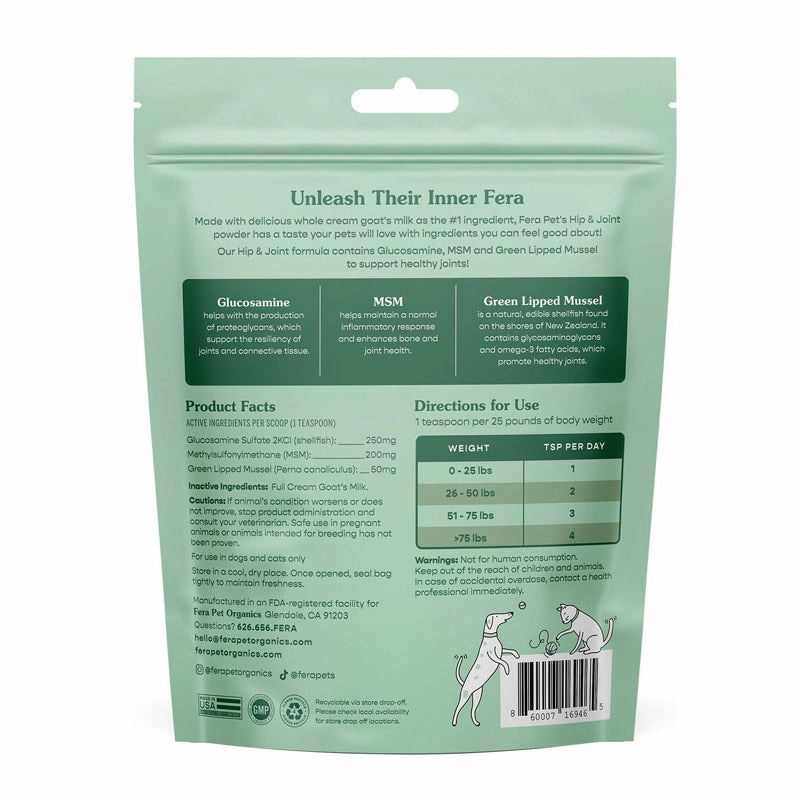 Fera Pet Goat Milk Topper - Hip & Joint