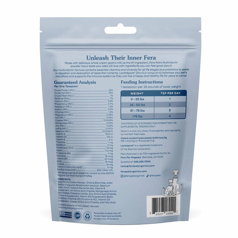 Fera Pet Goat Milk Topper - Multivitamin