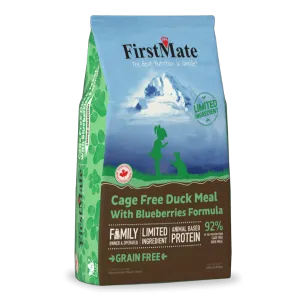 FirstMate LID Duck Meal & Blueberries Formula Dry Cat Food, 3.96lb
