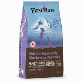 FirstMate LID Chicken Meal & Blueberries Formula Dry Cat Food, 3.96lb