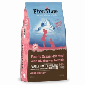 FirstMate LID Ocean Fish Meal & Blueberries Formula Dry Cat Food, 3.96lb